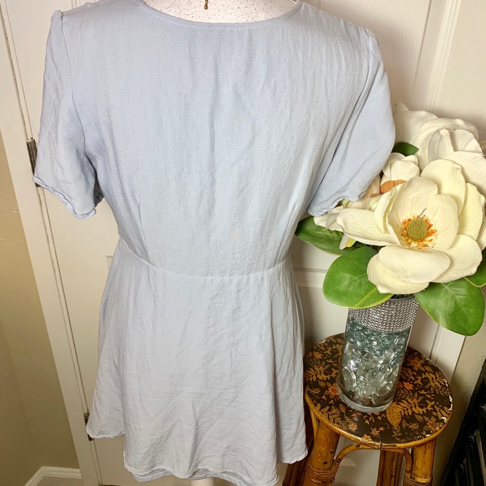 New Lulu’s Sea Day Light Blue Skater Dress - Picture 5 of 9